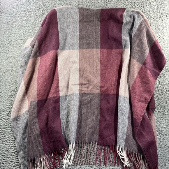WOOLRICH COZY BLANKET WRAP WOMENS ONE SIZE FITS MOST MULTICOLOR DAPHINE PLAID - Picture 5 of 6